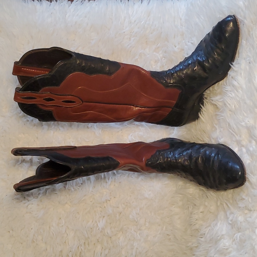 Loveless Of Oklahoma Custom Ostrich Cowboy Boots